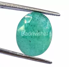 Green Emerald 11.10 Ct Natural Ceritified Oval Cut Gemstone Best Ebay Offer 4JUC