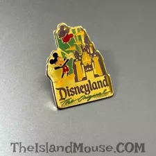 Vintage Disney DLR Disneyland The Original Castle Mickey Balloons Pin (U4:1366)