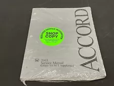 2003 Honda Accord Coupe V6 M/T Supplement Service Manual Factory OEM - NEW