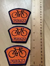 Cycling ..Bikes..mountain bike humorous badge sew on / iron on .Cycologist