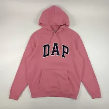 Gap x Dapper Dan Hoodie Men's Medium Pink Rose DAP Pullover Street Wear