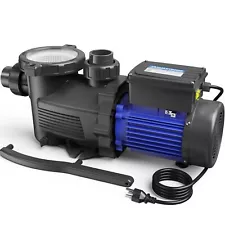 2 HP In/Above Ground Dual Speed Pool Pump, 5186GPH, 115V, High Flow, Powerful...