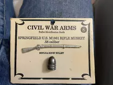 Americana U.S. Civil War Bullet M1861 - .58 Replica Bullets