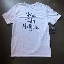 NWT Men's Nike Lebron More Than An Athlete White Uninterrupted T Shirt Tee Sz L