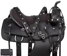 Western Horse Saddle Comfy Trail Barrel Racing Show Texas Star Tack Set 15 16 17