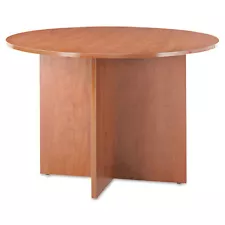 Alera Valencia Round Conference Table w/Legs 29 1/2h x 42 dia. Medium Cherry