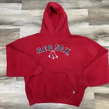 Boston Red Sox Hoodie Womens Medium Vintage Y2K Russell Athletic Sweatshirt