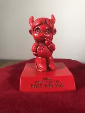 Vintage 1979 Little Red Devil Figurine by PAULA -Wow Have I Got The Hots For You