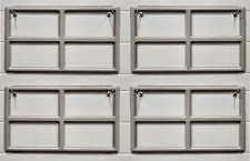 CLOPAY Garage Doors Colonial 509 Set of 4 SANDTONE Window Inserts/Short Panel