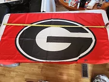 Georgia FLAG Bulldogs G Logo NCAA College National Champions ~57"x33"