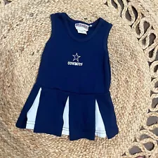 Dallas Cowboys Cheerleader Dress Pleated Outfit 18 Month Toddler Navy And White