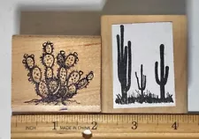 cactus Rubber Stamps for Crafting and Card Making