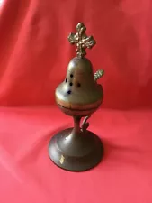 Hand Hammered vintage 1960’ catholic incense burner brass Rome Italy