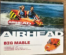 Airhead Big Mable Towable 1-2 Rider Boat Tube for Boating and Water Sports