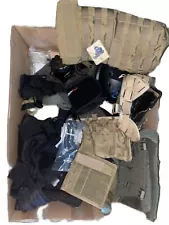 HUGE Tactical Gear Lot (heavy) Pouches,Warbelts,Helmet,rigs,attachments,optics