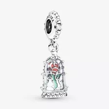 Pandora Charm, Beauty and the Beast Enchanted Rose Dangle, #790024C01