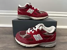 TEDDY SANTIS NEW BALANCE 990 v3 Scarlet Toddler Shoes 8C IC990TF3 MiUSA