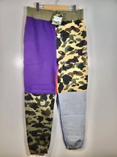 Bape Mix Camo Sweat Pants Size Extra Large Brand New W/Tags