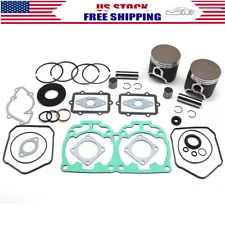 Top End Rebuild Kit Dual Ring Pistons Bearings For Ski-Doo MXZ 800 2000-2007