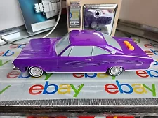 2005 Lowrider Magazine Purple 1965 Chevy Impala Toy Car by Funrise (AS IS)