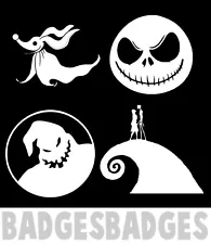 Nightmare Before Christmas Vinyl Decals For car or Window, any flat surface