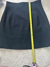 PLEIN SUD Skirt Black Straight Pencil Pinstripe Size 28/6 Retails $340