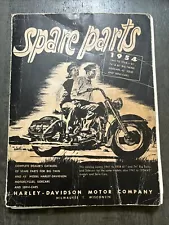 SPARE PARTS Catalog Book for Harley 1941 - 1954 Big Twins Sidecars Servi-Cars