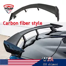 Rear High Wing Spoiler Carbon Fiber Look Fits For 2020-23 Corvette C8 Models