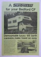 WALKER SUNTREKKER Demountable Caravan for BEDFORD CF orig 1976 Sales Leaflet