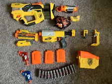 Nerf N-Strike Guns with Bullets and Attachments FOR SALE