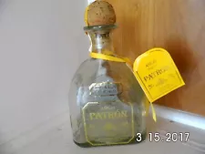 Patron Tequila Bottle Empty