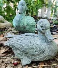 Duck Fountain Spitters Garden Pond Waterfall Vintage Heavy Brass Ducks Pair