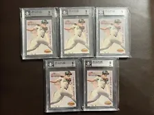 Lot of 5 BGS Graded Jason Giambi 1994 Ted Williams #123 Cards - All BGS 9!!!