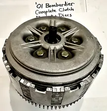 2001 Bombardier DS 650 Complete Clutch Basket with Discs