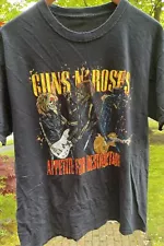 Guns N Roses GNR Appetite for Destruction Band T Shirt Axl Rose Slash Skeletons