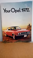 1972 Opel 20-page Original Car Sales Brochure Catalog - 1900 Manta GT Rallye