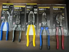 New Listing*BRAND NEW* - Klein Tools , 5 Assorted Pliers New In Packages