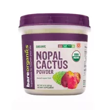 Nopal Cactus Powder 8 Oz By Bare Organics