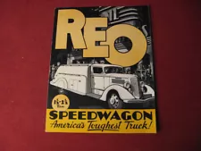 1936 Reo Rig Semi Truck Sales Brochure Booklet Catalog Old Original