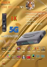 Digital Satellite Receiver Tiger One Billion V1 8K 5G forever 1.45 4 GO RAM