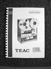 NEW COPY TEAC A-6010SL/7010SL/7030SL REEL TO REEL TAPE DECK RECORDER OWNER MAN