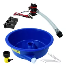 Blue Bowl Concentrator Kit with Pump Battery Clips Leg Levelers Gold Prospecting