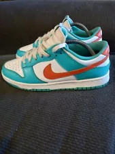 Nike Shoes Men's 9 Dunk Low Retro “Miami Dolphins” Sneakers DV0833-102