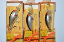 3 lures old package bomber lure model a 6a crankbait lure 1/4oz 6asi shad