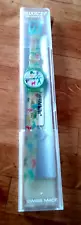 VINTAGE SWATCH WATCH LADY BONGO 1989 BRAND NEW W/CASE & INSTRUCTIONS NOS