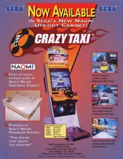 Crazy Taxi Sega Arcade Glossy Promo Ad Poster Unframed A0166