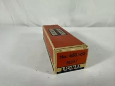 MINT Lionel Original Postwar Box ONLY for Separate Sale #6801-60 Boat!