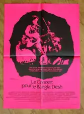 CONCERT FOR BANGLADESH Bob Dylan Clapton original MEDIUM french movie poster '72