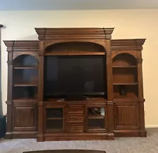 real wood entertainment center