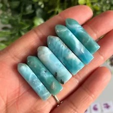 Larimar Crystal Mini Towers Bullet High Grade Cats Eye Effect - Please Select